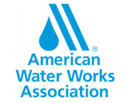 The logo of the American Water Works Association