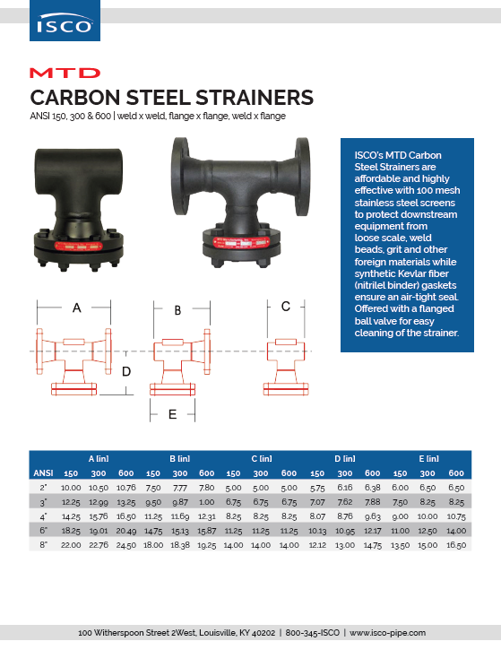 Carbon Steel Strainers